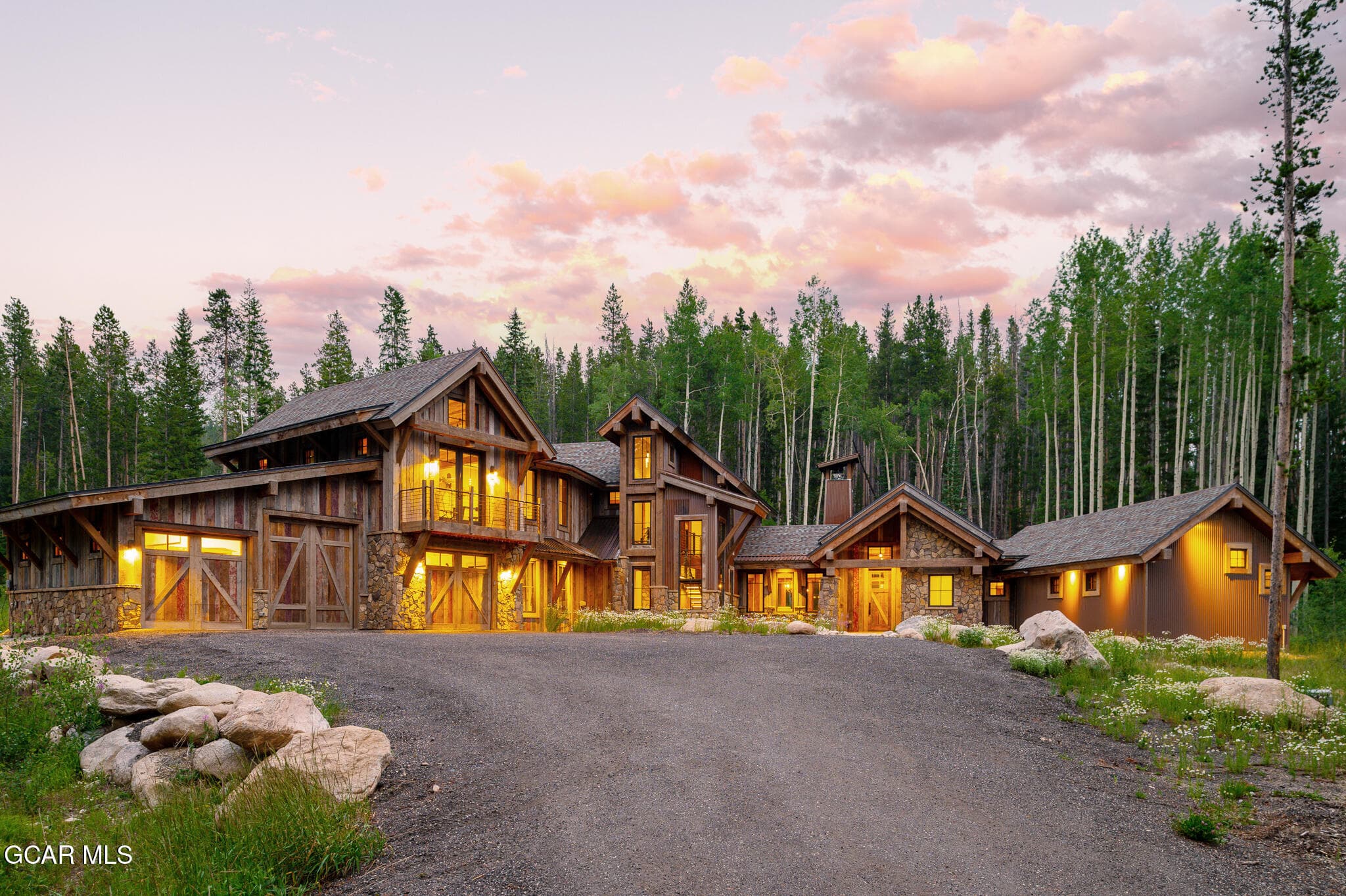 53 exterior in the evening