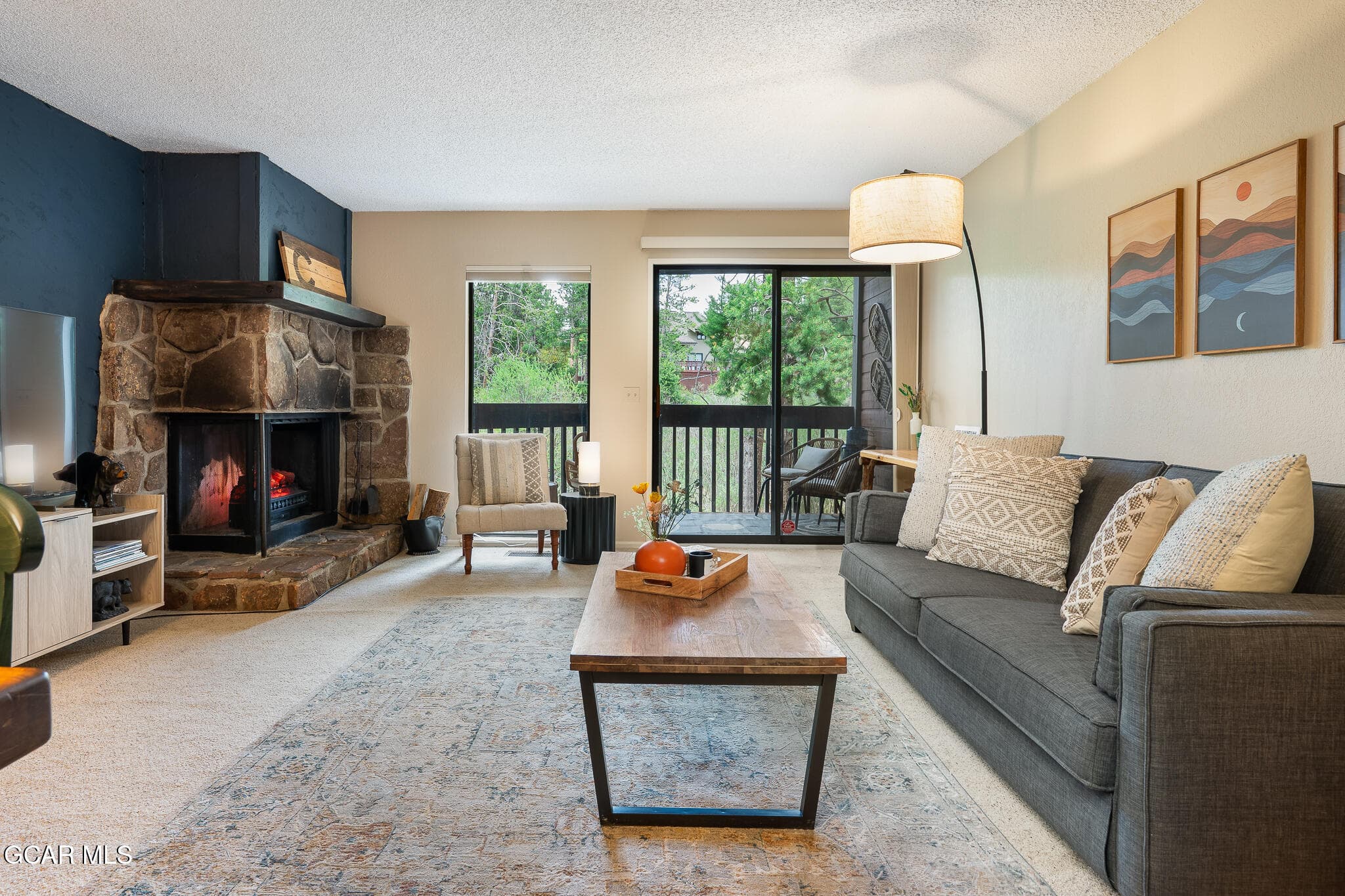 Living area with views