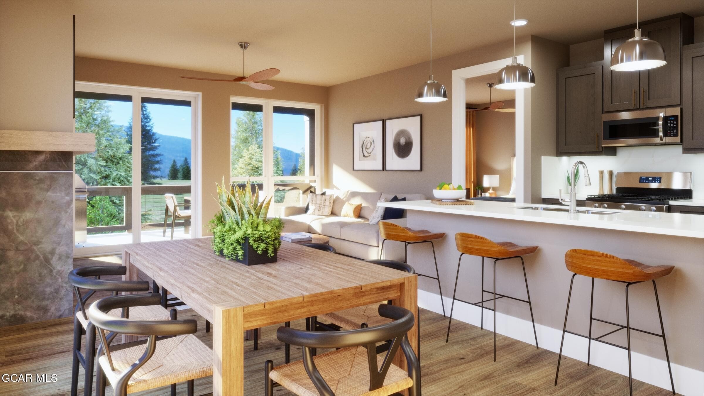 kitchen - dining - main level