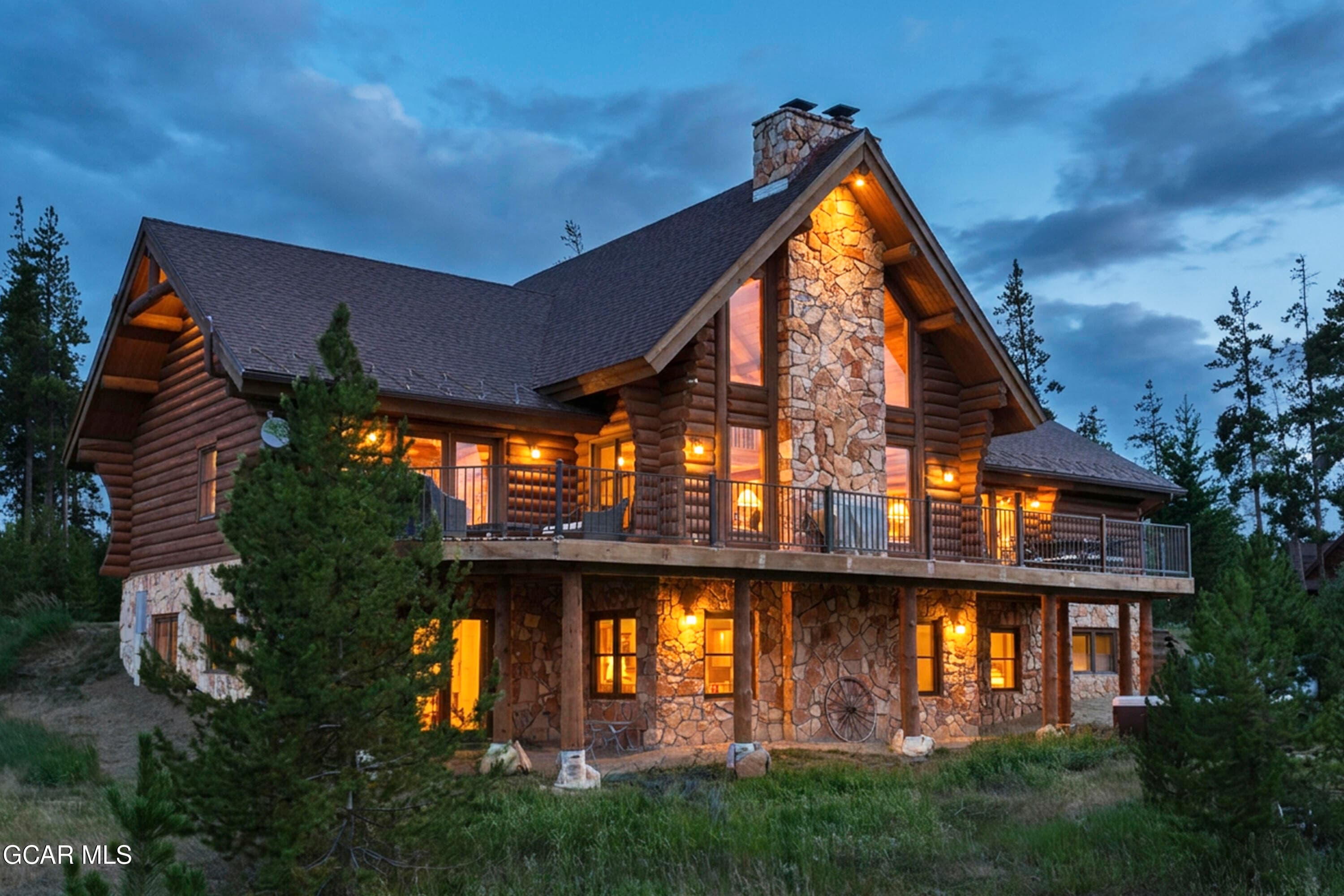 Evening back exterior