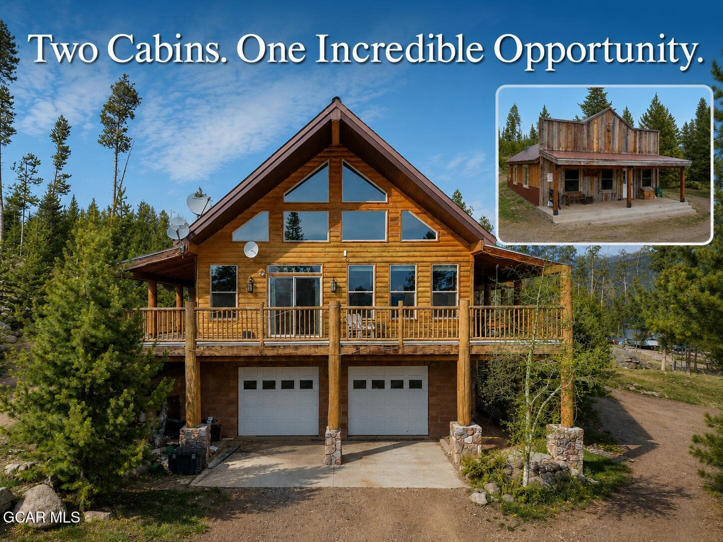 two cabins in one