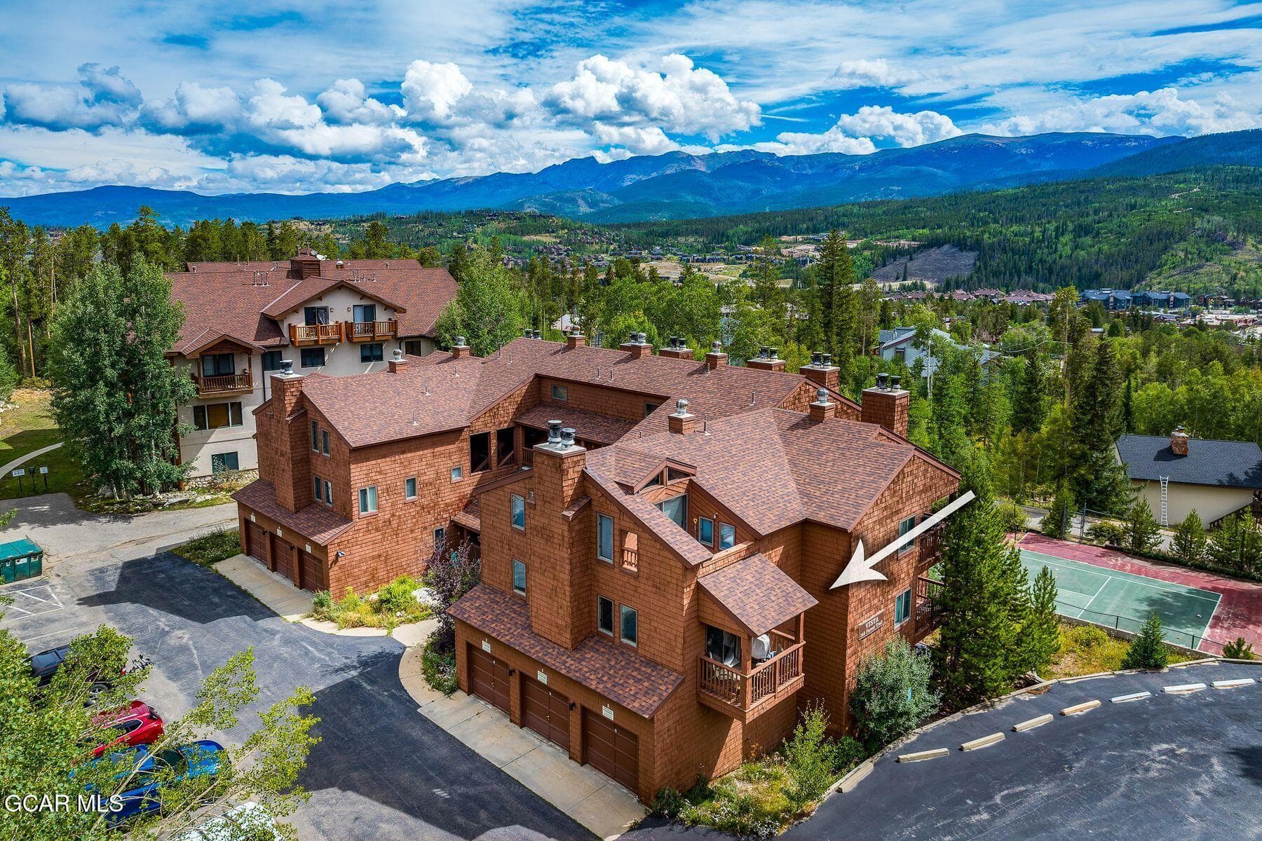 Aerial with property point